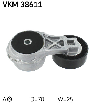 Belt Tensioner, V-ribbed belt - VKM 38611 SKF